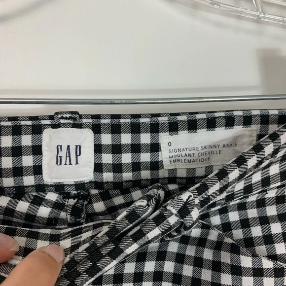 Gap Gingham  Skinny Stretch Ankle Pant Women’s Size 0 Classic Career work wear - Picture 4 of 11